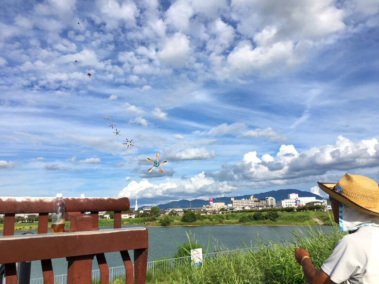 狭山池の連凧