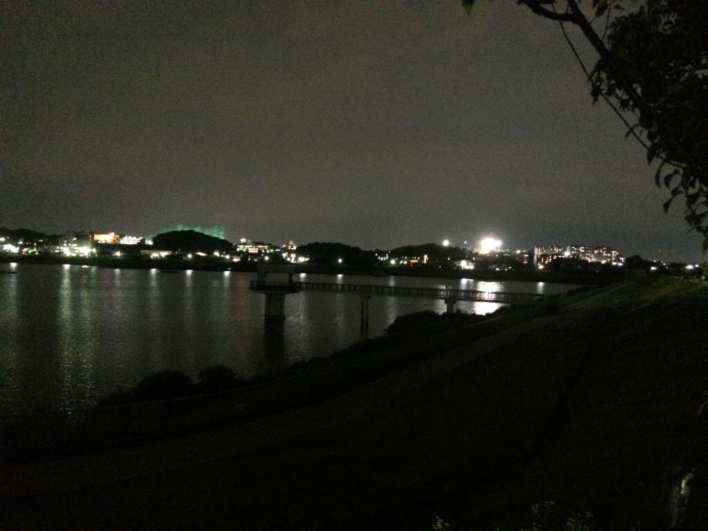 夜の狭山池